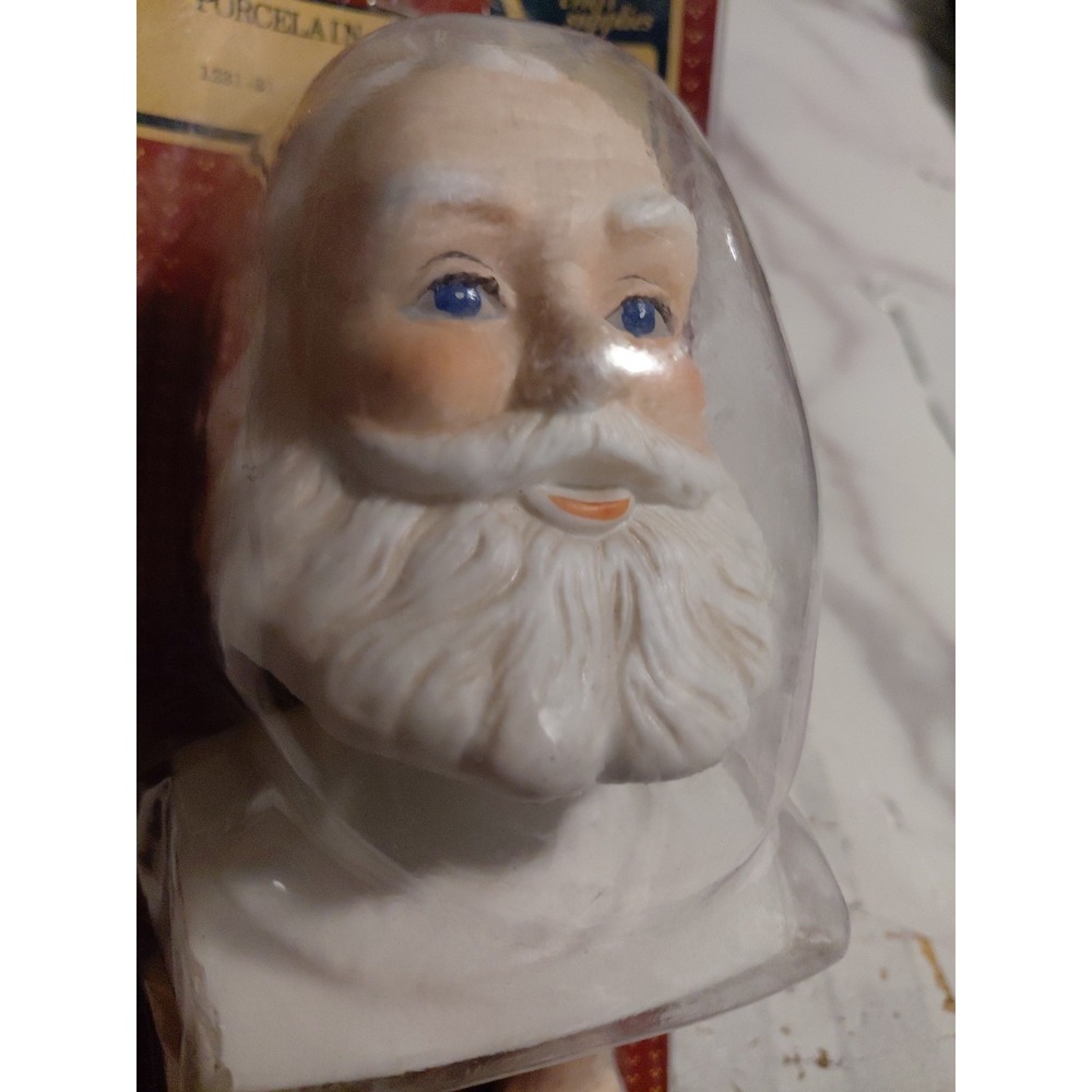 Vintage Rare Darice Porcelain Old Fashioned Make Your Own Santa Head & hands Pcs - Picture 2 of 10